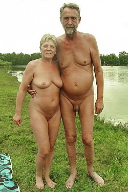 Senior Nudist Couples - Mature Images Mature couple outdoors